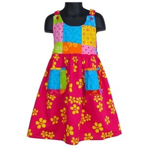 Little Girl's Sunny Patchwork Sundress